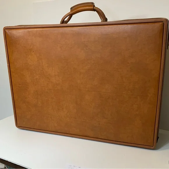 Vintage Mid Century Modern Hartmann Pullman Large Luggage with Belting